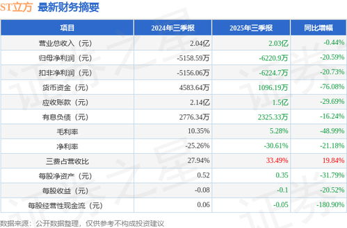 ST立方2025年三季報(bào)簡(jiǎn)析 凈利潤(rùn)承壓，大數(shù)據(jù)服務(wù)與應(yīng)收賬款管理成焦點(diǎn)
